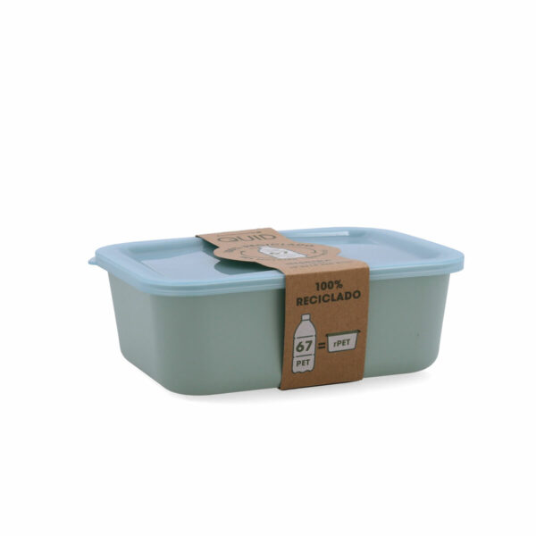 Правоъгълна Кутия за Обяд с Капак Quid Inspira 1,34 L Зелен Пластмаса (12 броя)