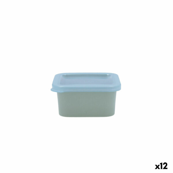 Квадратна Кутия за Обяд с Капак Quid Inspira 200 ml Зелен Пластмаса (12 броя)