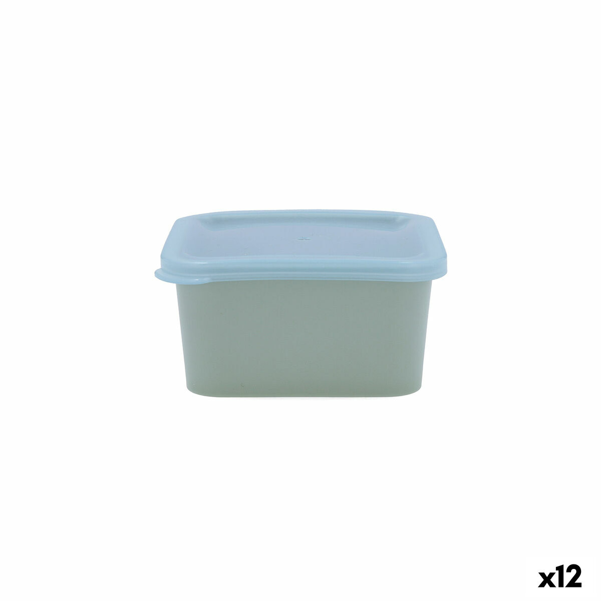 Кръгла Кутия за Обяд с Капак Quid Inspira 1,34 L Зелен Пластмаса (12 броя)