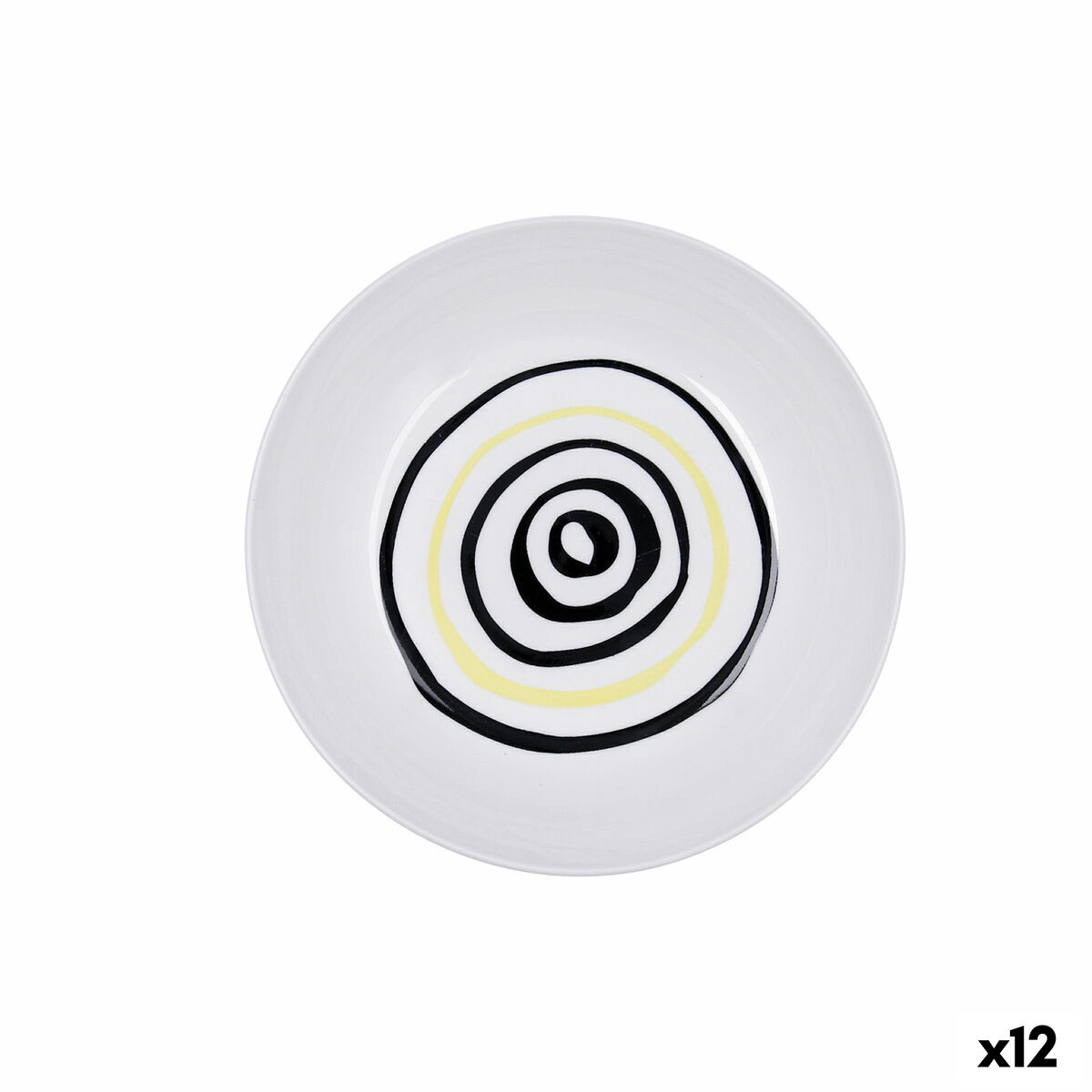 Плоска чиния Bidasoa Cosmos Бял Керамика Ø 26 cm (12 броя)
