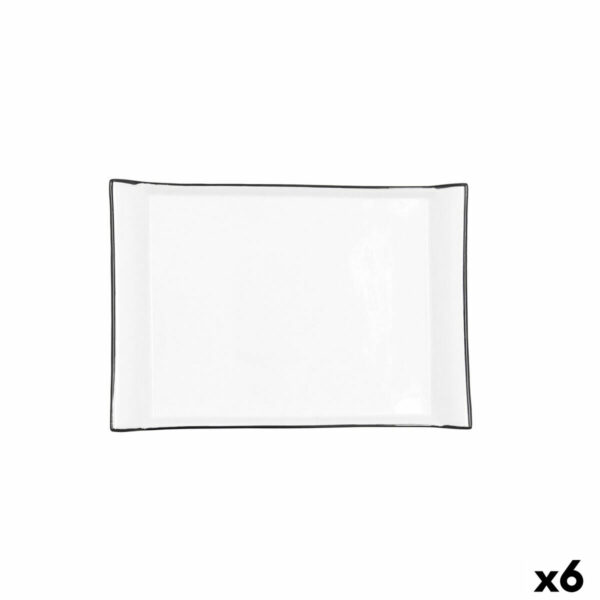 Поднос за аперитиви Quid Gastro Бял Керамика 26 x 18 cm (6 броя)