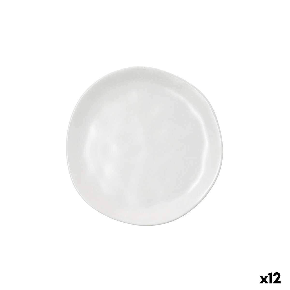 Плоска чиния Bidasoa Cosmos Бял Керамика Ø 26 cm (12 броя)