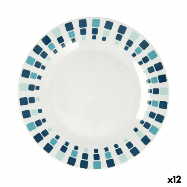 Плоска чиния Quid Simetric Син Керамика 23 cm (12 броя)