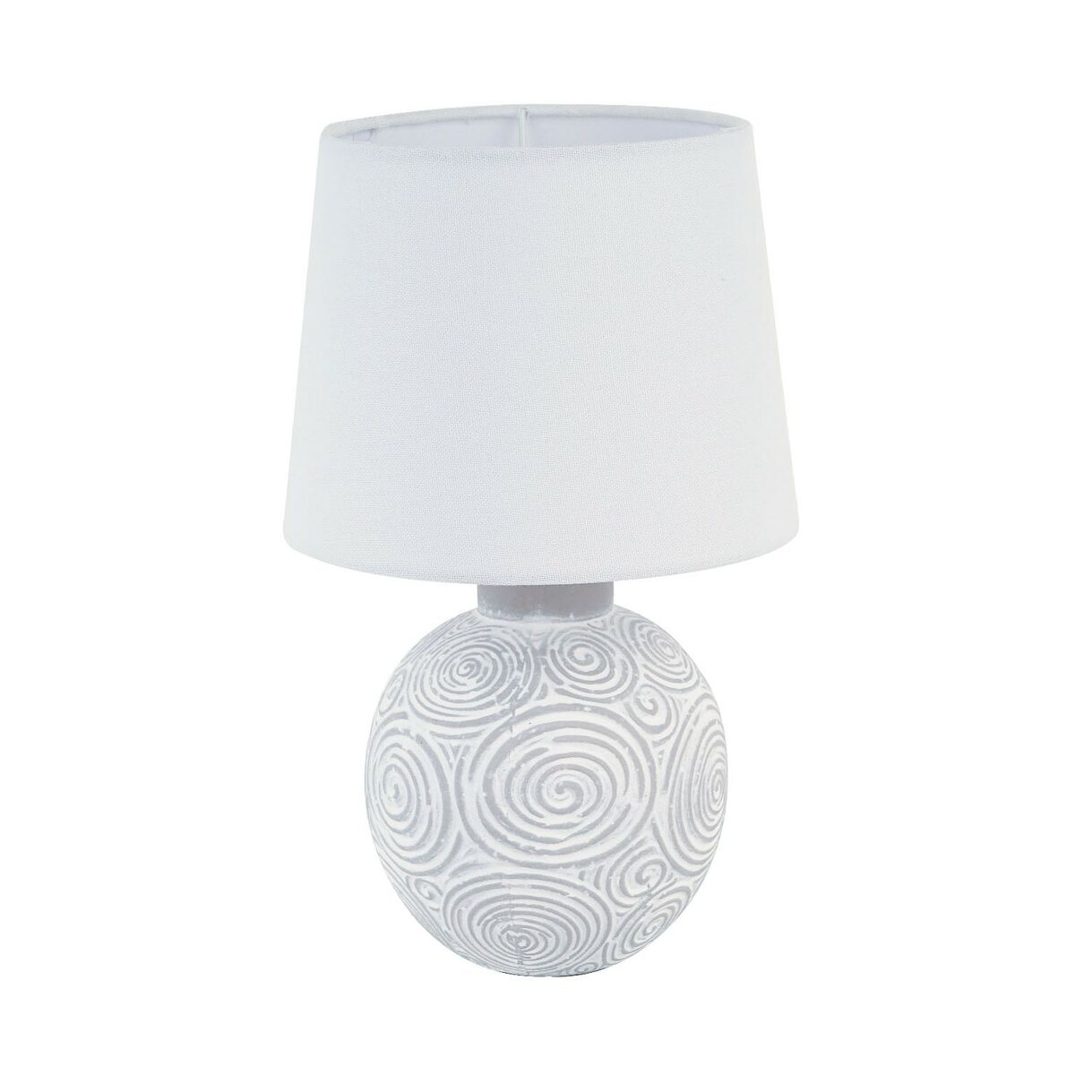 Настолна лампа Versa Бял Керамика 12,5 x 24,5 x 12,5 cm