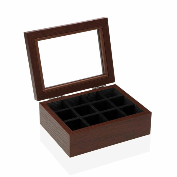Кутия за бижута Versa Дървен 12,7 x 6 x 16,4 cm