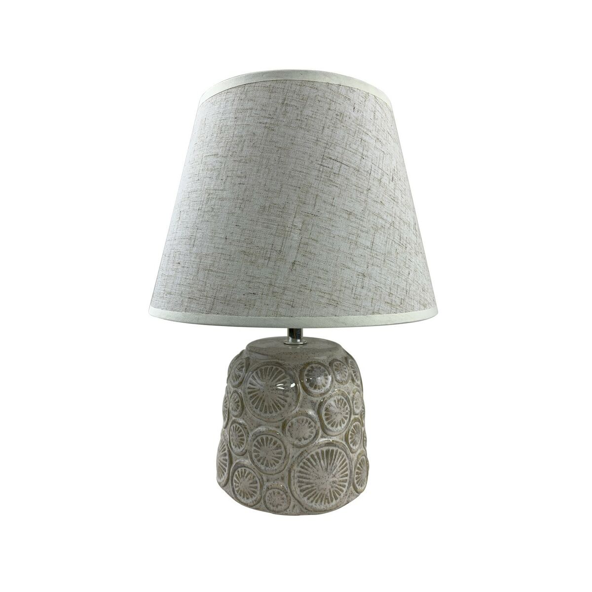 Настолна лампа Versa Бял Керамика 12,5 x 24,5 x 12,5 cm