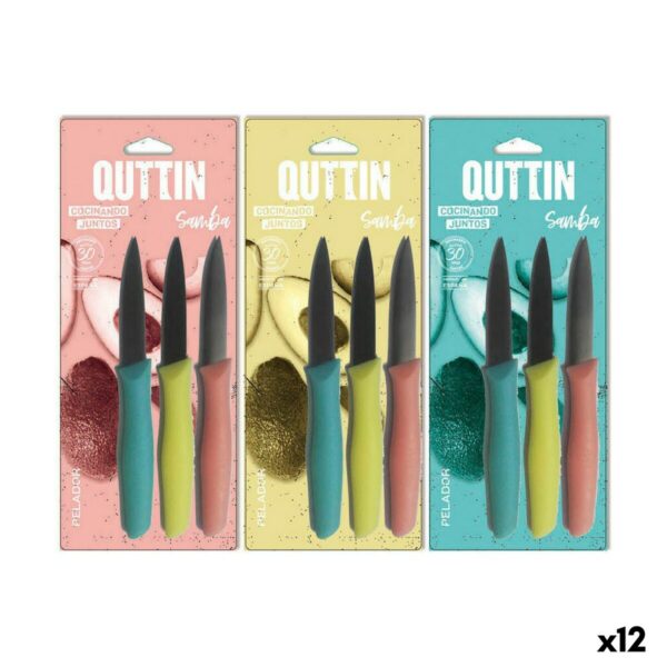 Комплект Ножове Quttin Samba 3 Части 19,5 x 2 x 1 cm (12 броя)
