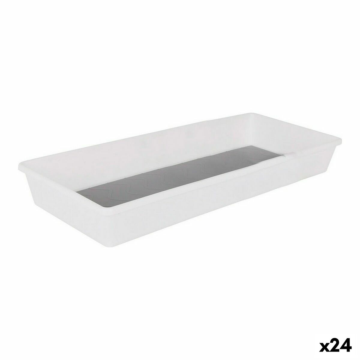 Кошница за Кухненски Рафт Confortime Бял 43 x 24,4 x 18,5 cm (12 броя)