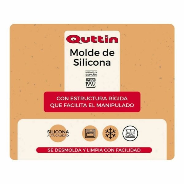 Форма за Печене Quttin Силикон Твърд 24,3 x 24,3 cm (8 броя)