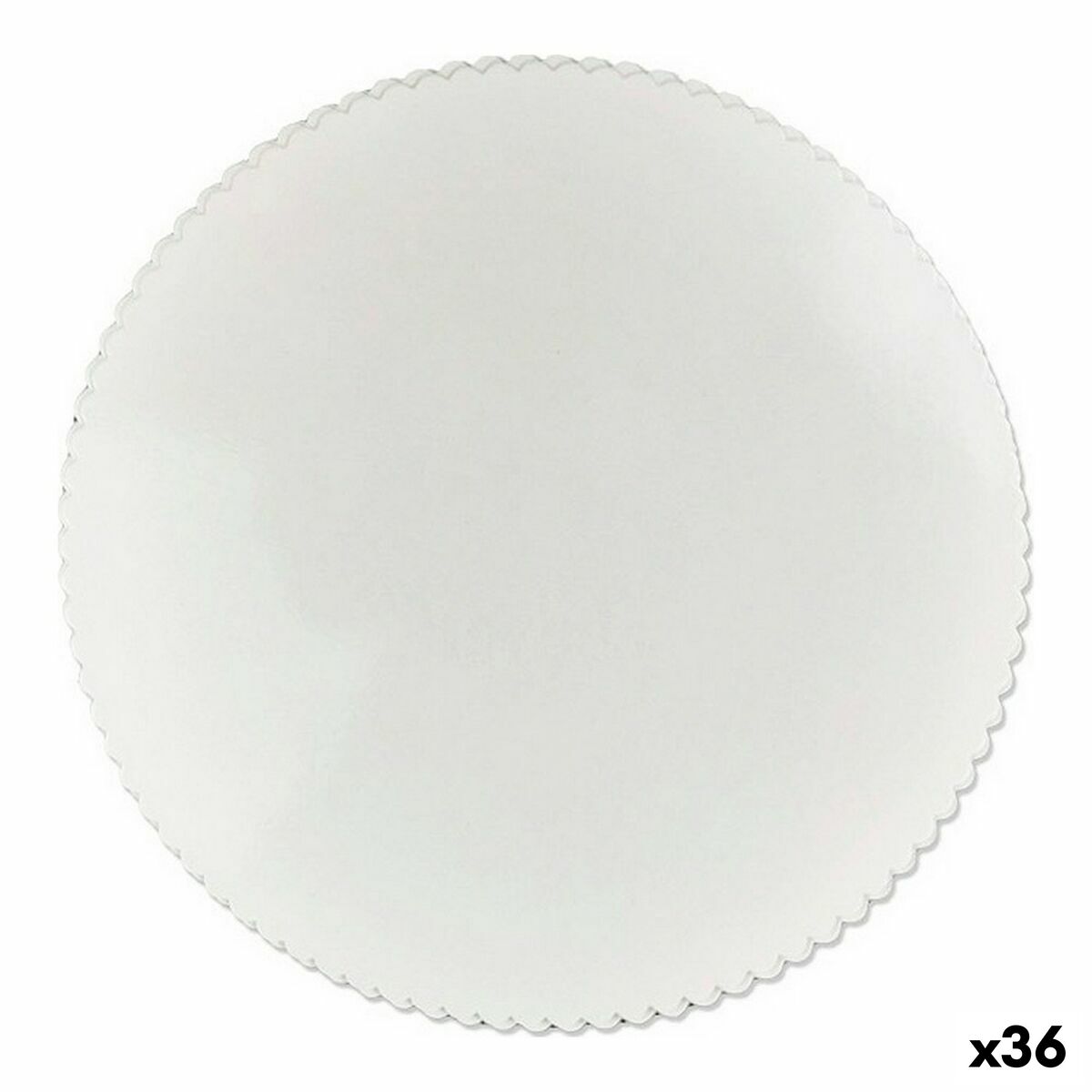 Поставка за торта Бял хартия Комплект 6 Части 28 cm (36 броя)