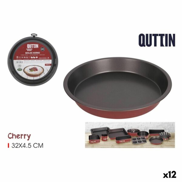 Форма за Печене Quttin Cherry Въглеродна стомана 32 x 32 x 5 cm (12 броя)