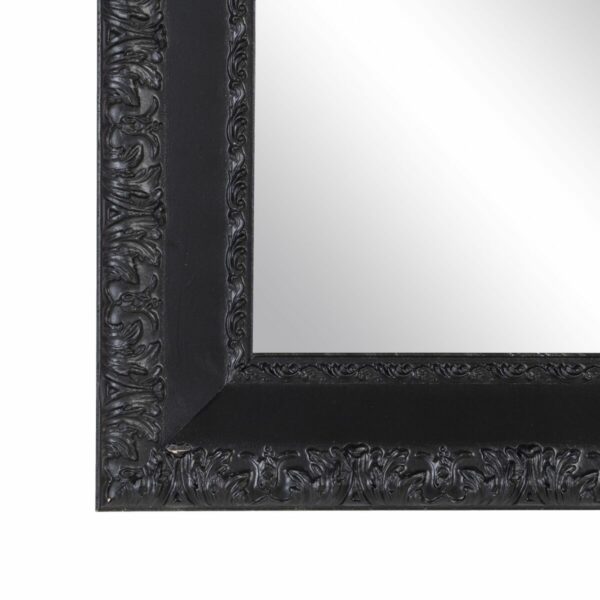 Стенно огледало Черен Дървен Кристал 72,5 x 3 x 93 cm