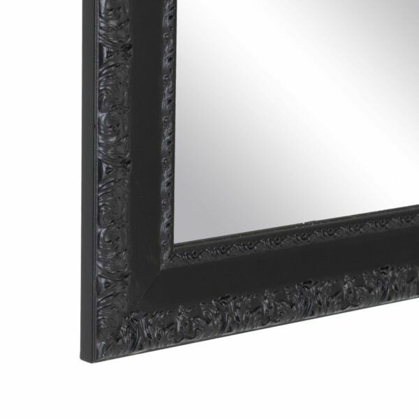 Стенно огледало Черен Дървен Кристал 72,5 x 3 x 93 cm