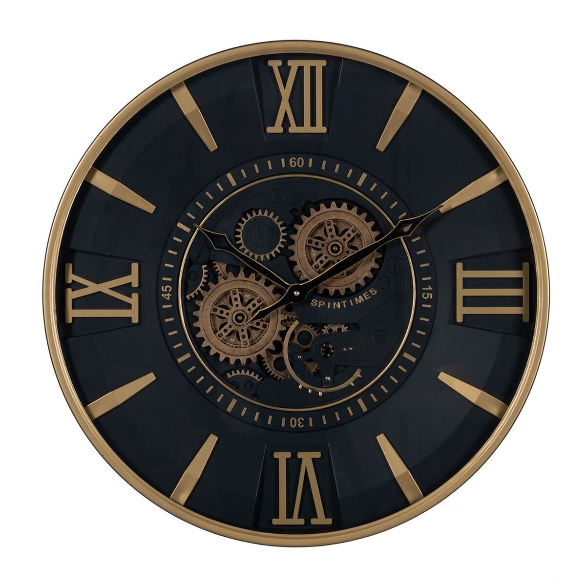 Стенен часовник Versa Сребрист Пластмаса Кварц 4,3 x 30 x 30 cm