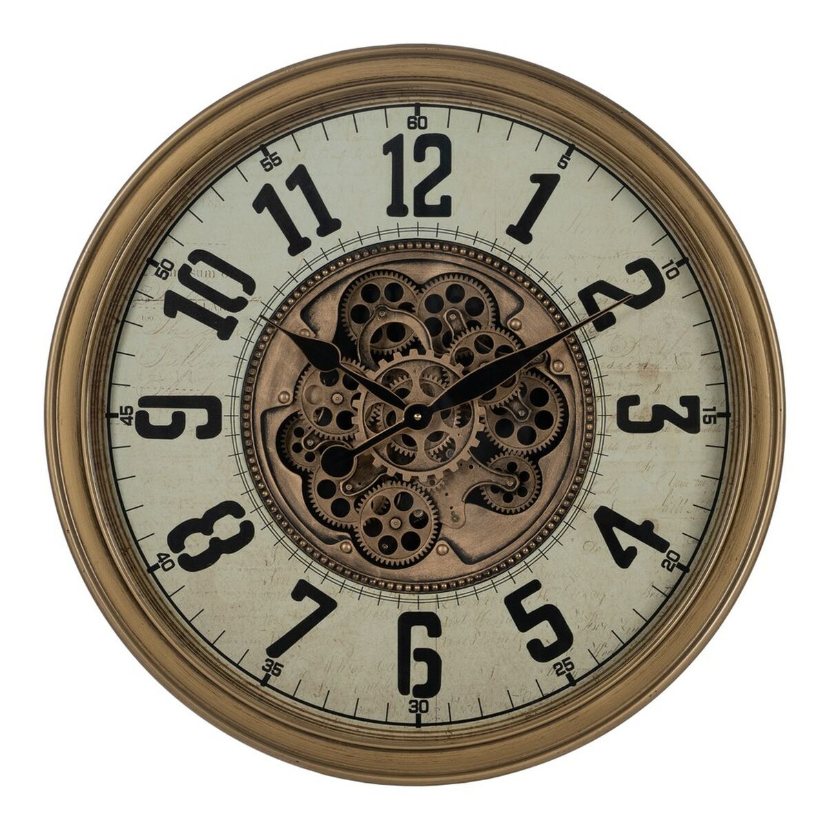 Стенен часовник Versa Сребрист Пластмаса Кварц 4,3 x 30 x 30 cm