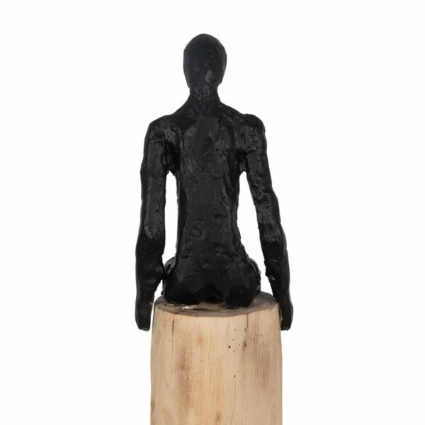 Декоративна фигурка Черен Естествен Мъже 14 x 10 x 66 cm