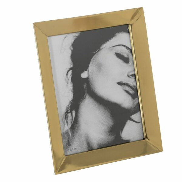 Рамка за снимки Златен Неръждаема стомана Кристал 26,5 x 31,5 cm