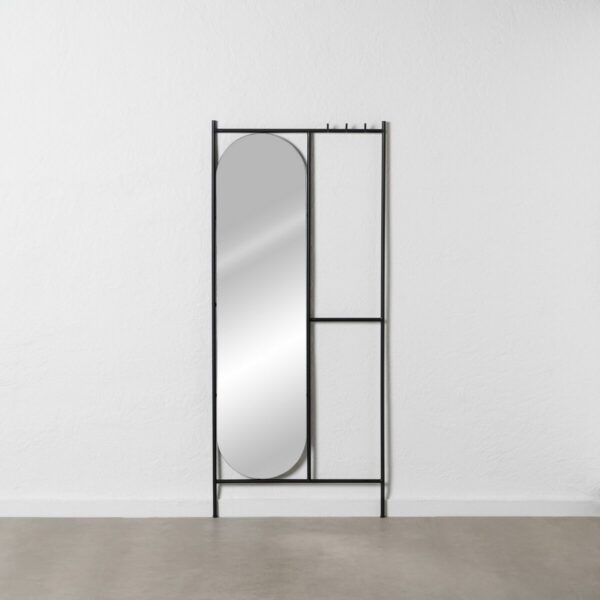 Kübaraalus Черен Желязо Огледало 70 x 4 x 160,5 cm