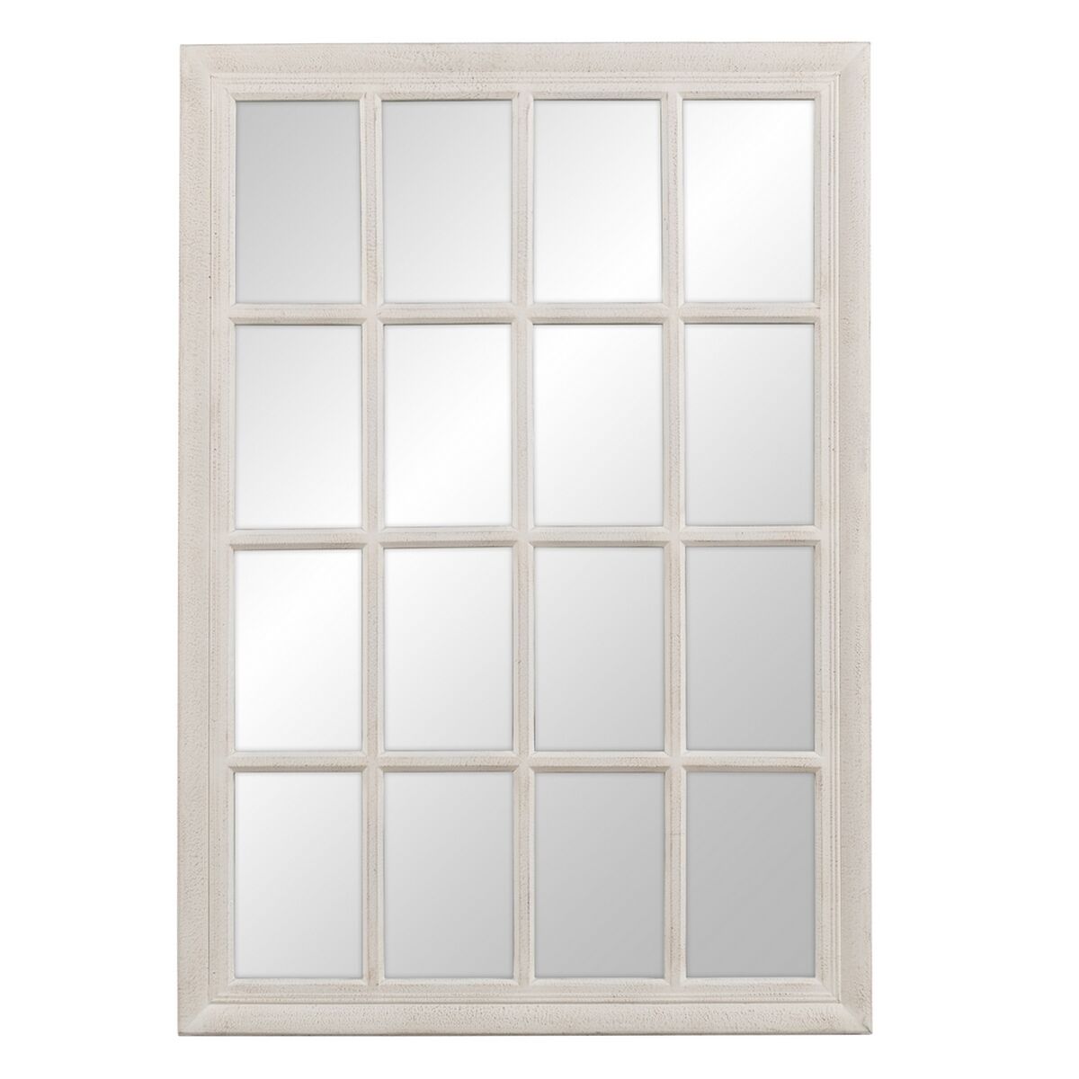 Стенно огледало Бял Дървен Кристал Дърво от пауловния Прозорец 70 x 3,5 x 100 cm