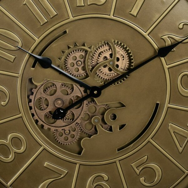 Стенен часовник Златен Желязо 60 x 8 x 60 cm