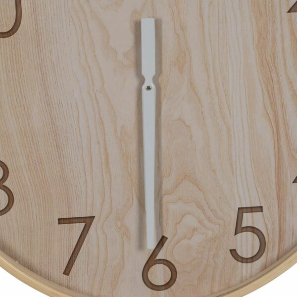 Стенен часовник Естествен Дървен 60 x 60 x 5,5 cm