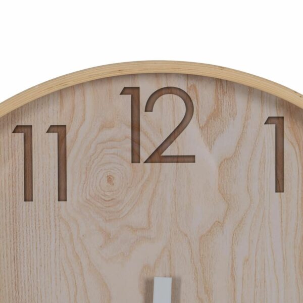 Стенен часовник Естествен Дървен 60 x 60 x 5,5 cm