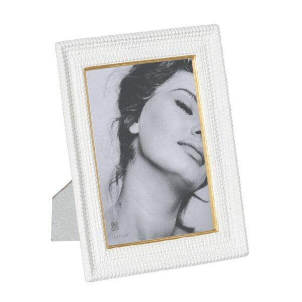 Рамка за снимки Бял Златен Полирезин 17,8 x 2,3 x 22,8 cm