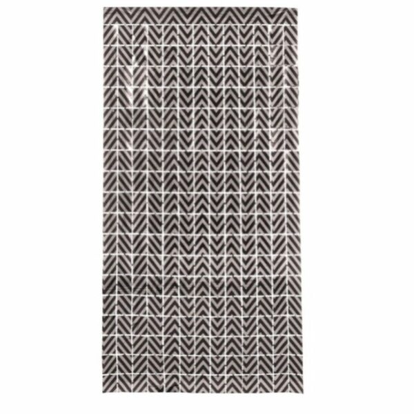 Завеса Черен/Сребрист 200 x 100 cm