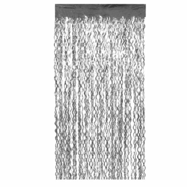 Завеса Сребрист Вълни 200 x 100 cm