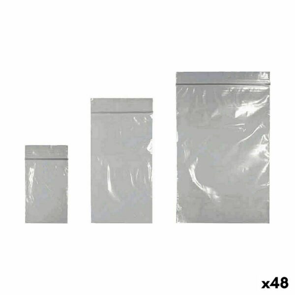 Комплект Херметични Чанти за Многократна Употреба За многократна употреба Самозаключващ се 60 Части (48 броя)