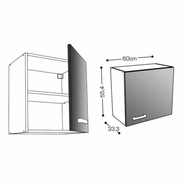 Кухненски шкаф START Бял 60 x 33 x 55 cm