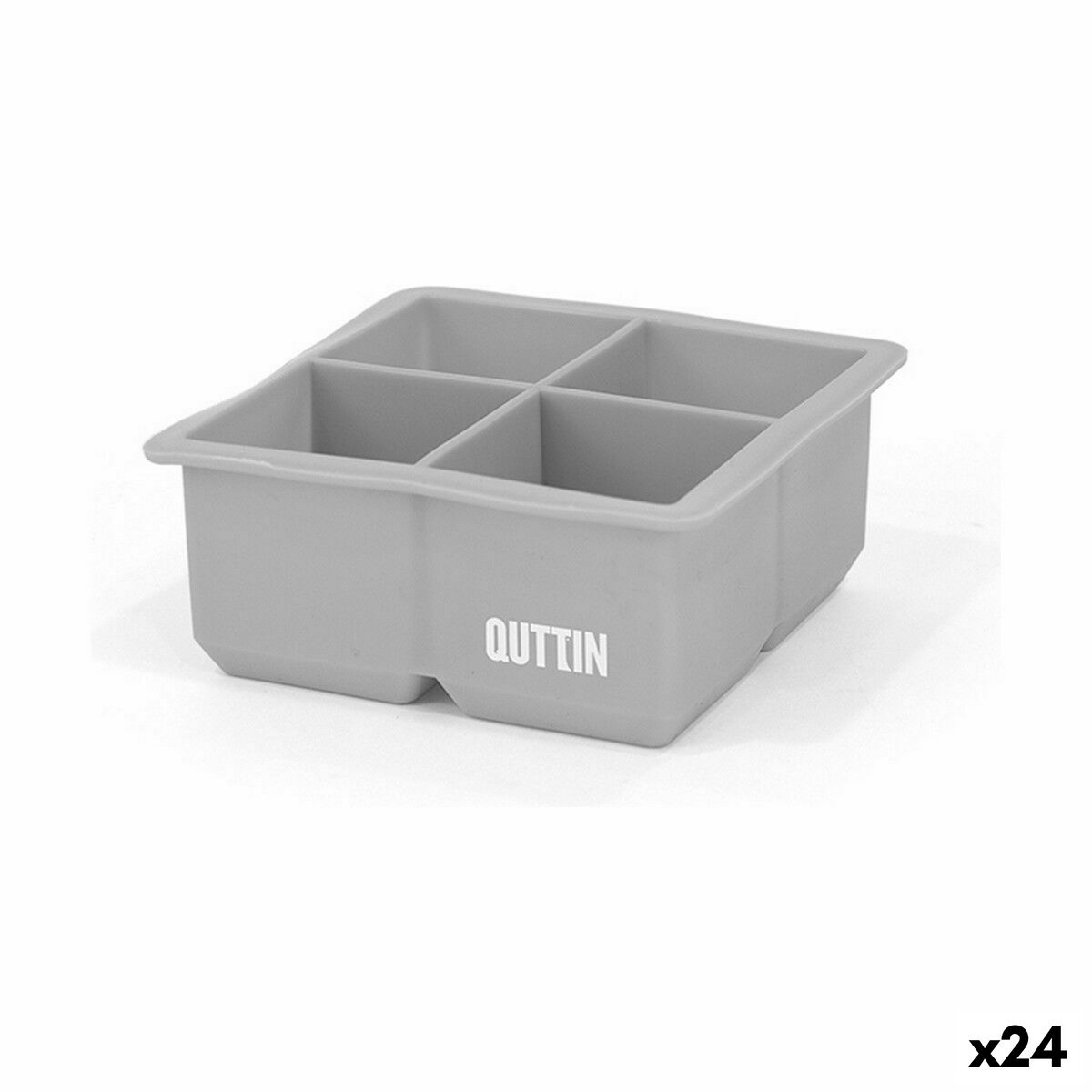 Форма за Кубчета Лед Quttin Сферичен Силикон 22 x 7 x 5 cm (12 броя)