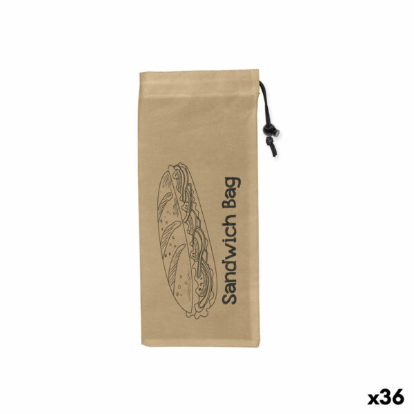 Комплект торбички за многократна употреба Quttin Кутия за Сандвичи TNT (Non Woven) 3 Части 13 x 30 cm (36 броя)