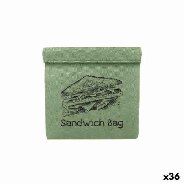 Комплект торбички за многократна употреба Quttin Кутия за Сандвичи TNT (Non Woven) 3 Части 18 x 18 cm (36 броя)