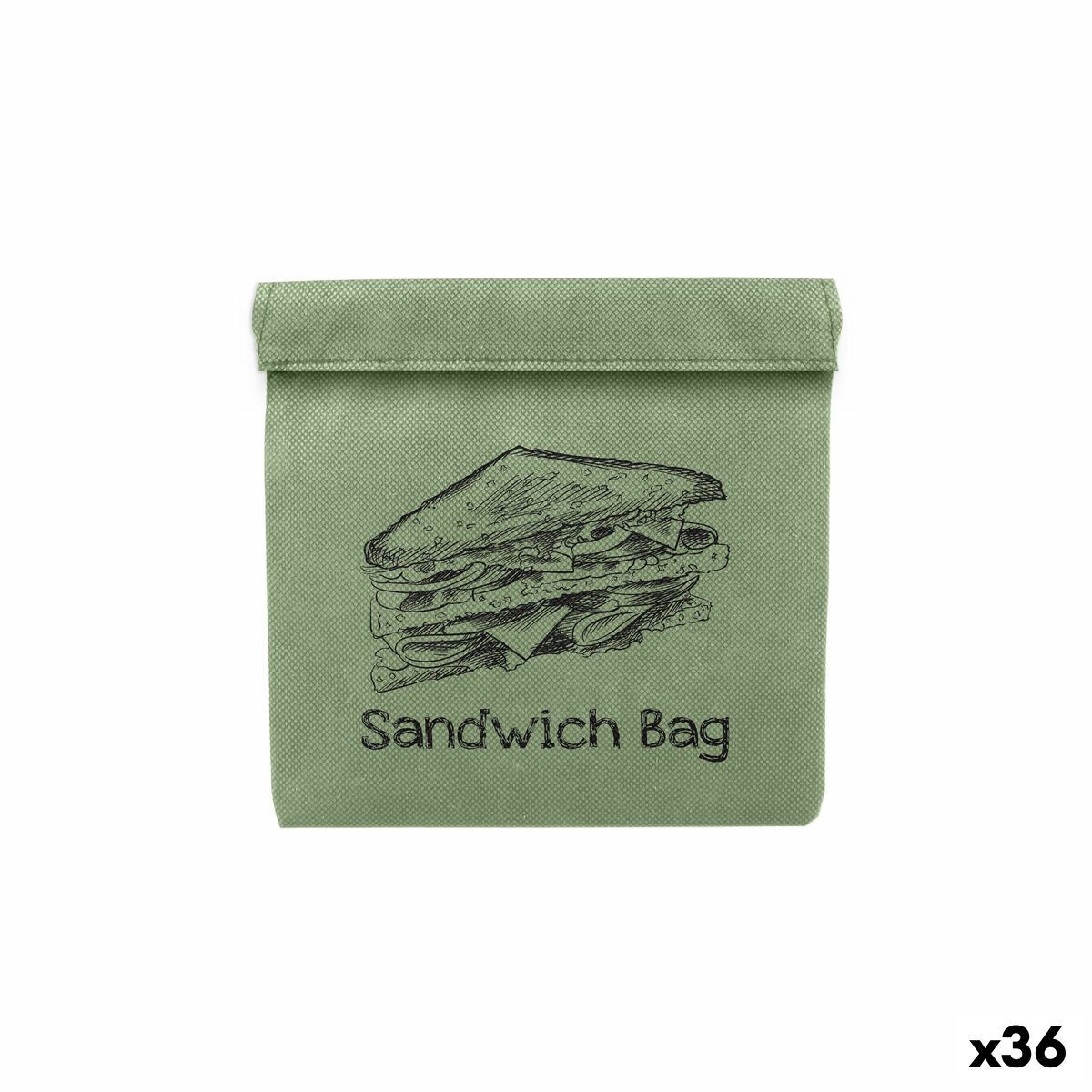 Комплект торбички за многократна употреба Quttin Хляб TNT (Non Woven) 2 Части 25 x 45 cm (36 броя)