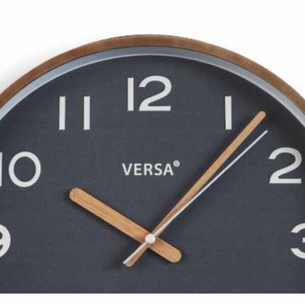 Стенен часовник Versa Сив Пластмаса Кварц 4,3 x 30 x 30 cm