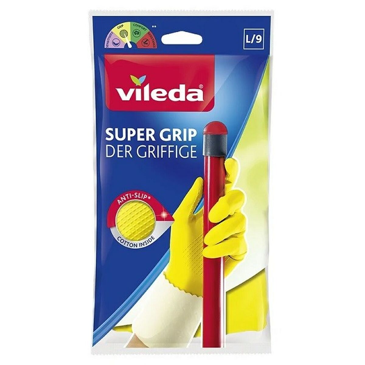 Работни Ръкавици Vileda Super Universal Жълт (1 броя)