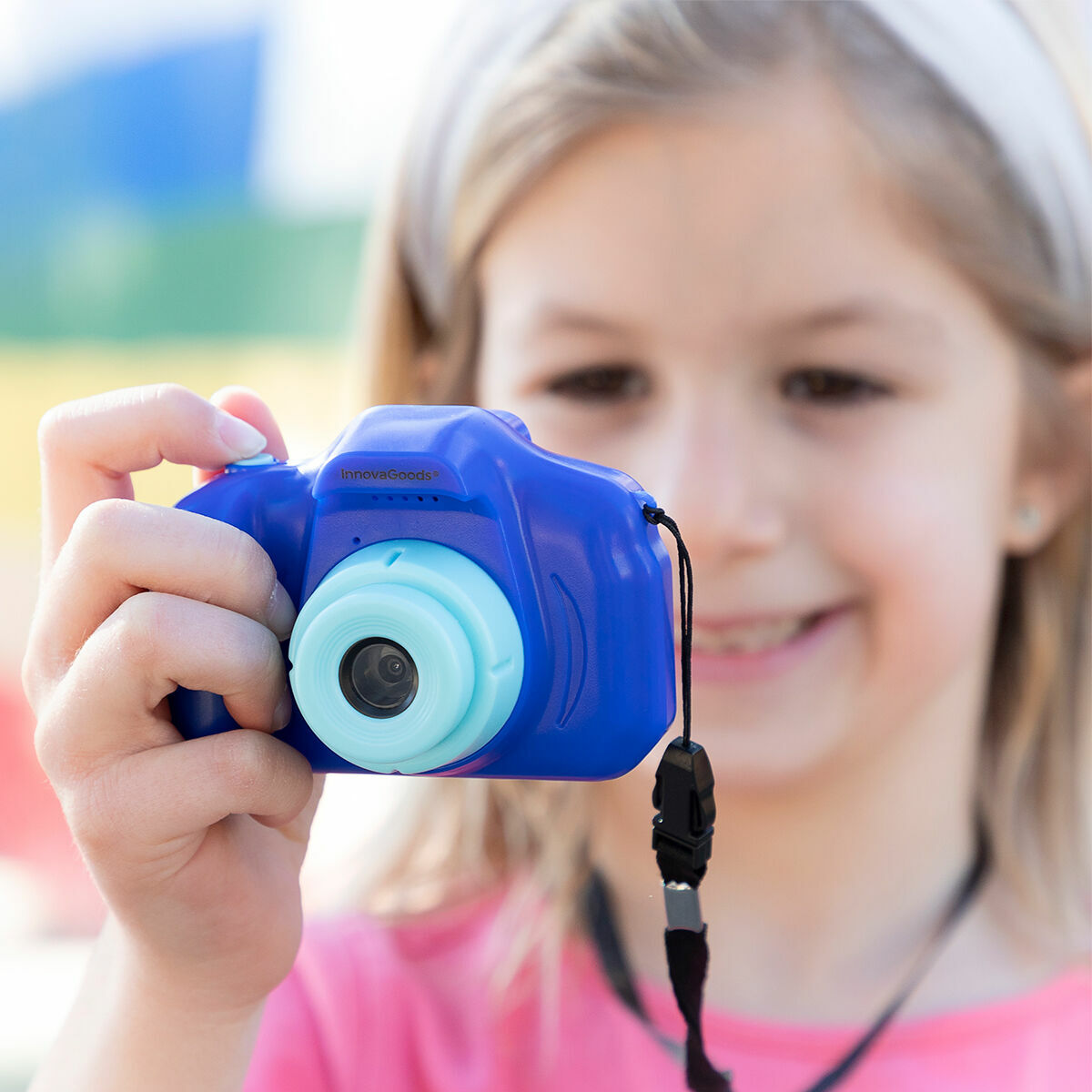 Акумулаторен Цифров Фотоапарат за Деца с Игри Kiddak InnovaGoods