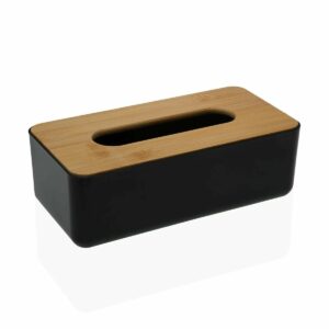 Кутия за Хляб Versa Черен Бамбук полипропилен 18,5 x 12 x 33 cm