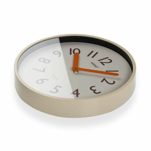 Стенен часовник Versa Сметана Пластмаса Кварц 4 x 30 x 30 cm