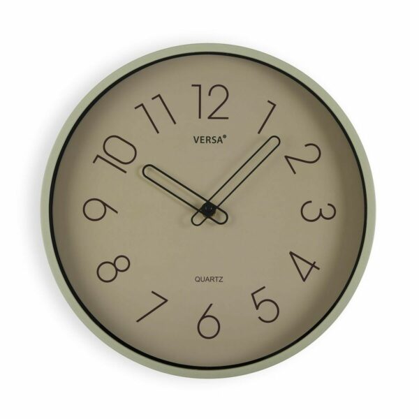 Стенен часовник Versa Жълт Пластмаса Кварц 4 x 30 x 30 cm