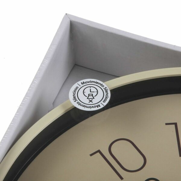 Стенен часовник Versa Жълт Пластмаса Кварц 4 x 30 x 30 cm
