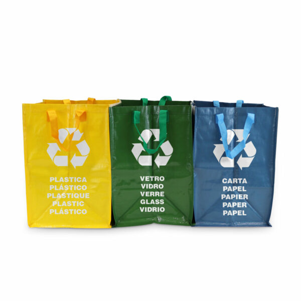 Комплект чанти за рециклиране Confortime Рафия 3 Части