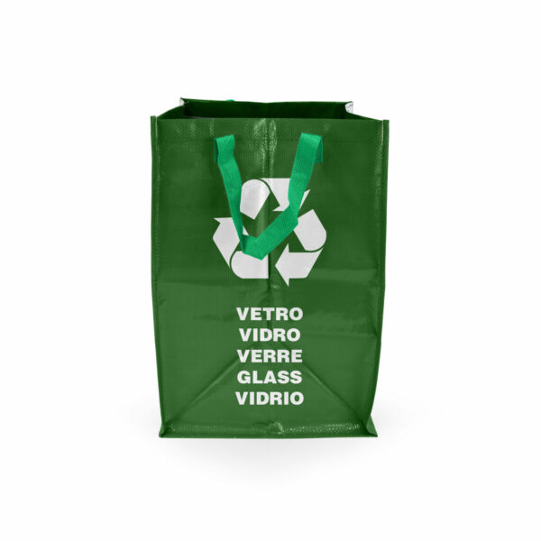 Чанта за рециклиране Confortime Зелен 31,5 x 44 x 32 cm Рафия