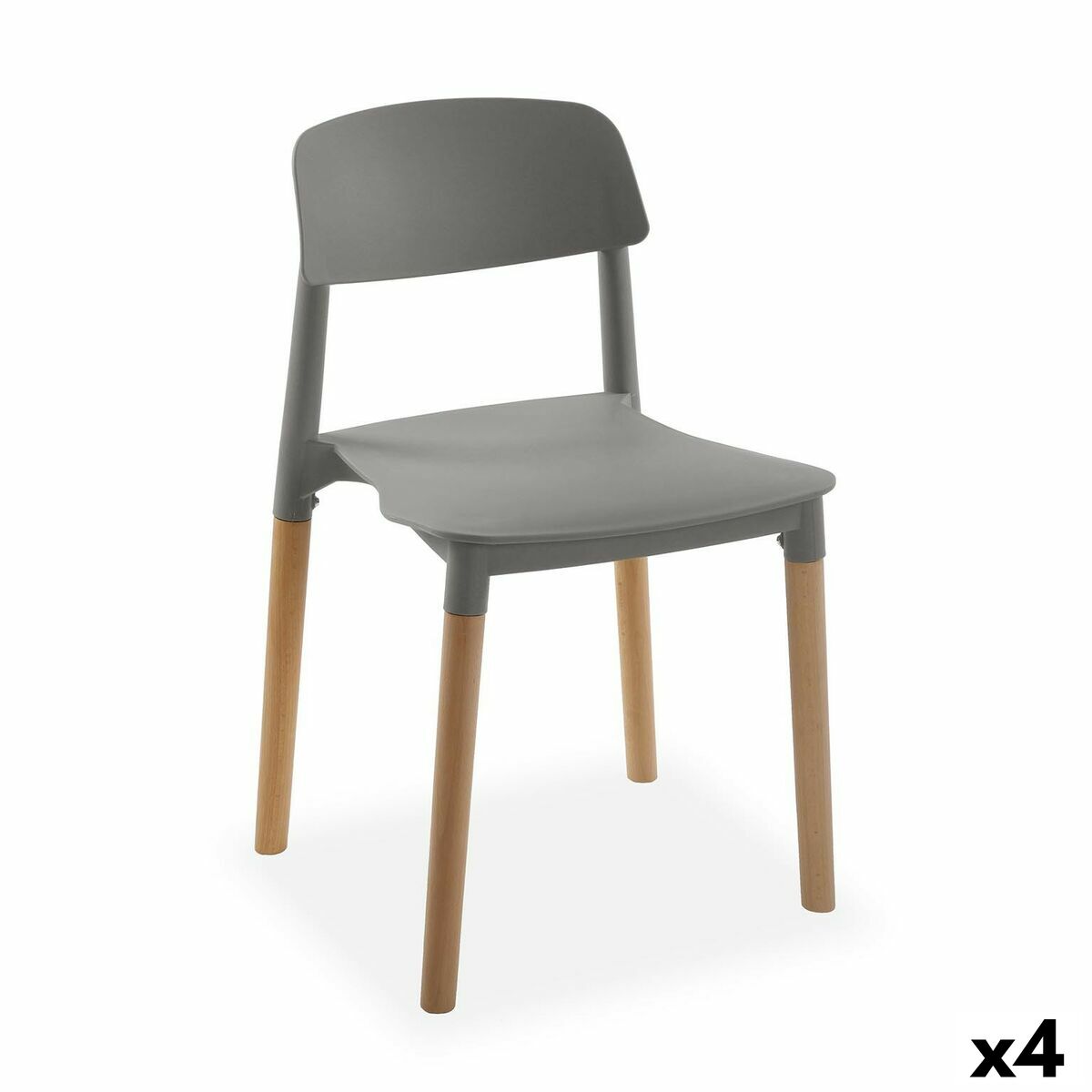 Стол Versa Сив 45 x 76 x 42 cm (4 броя)