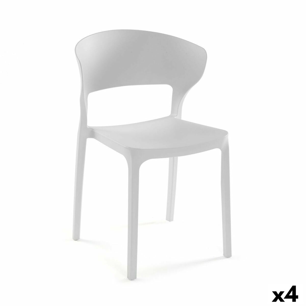 Стол Versa Черен 39,5 x 79 x 41,5 cm (4 броя)