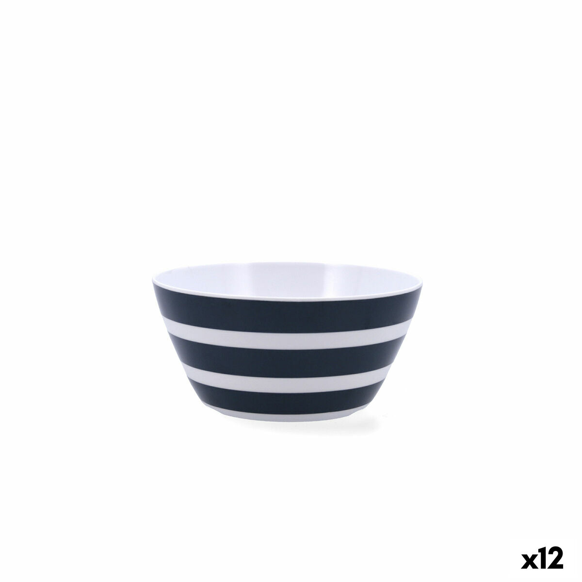Плоска чиния Quid Select Filo Бял Черен Пластмаса Триъгълна 26 x 21 x 5,9 cm (9 броя)