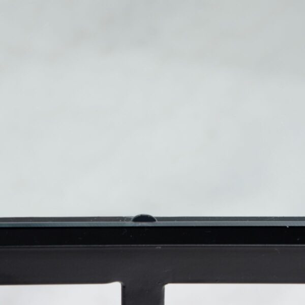 Маса за кафе Бял Черен Кристал Мрамор Желязо 80 x 80 x 46,5 cm