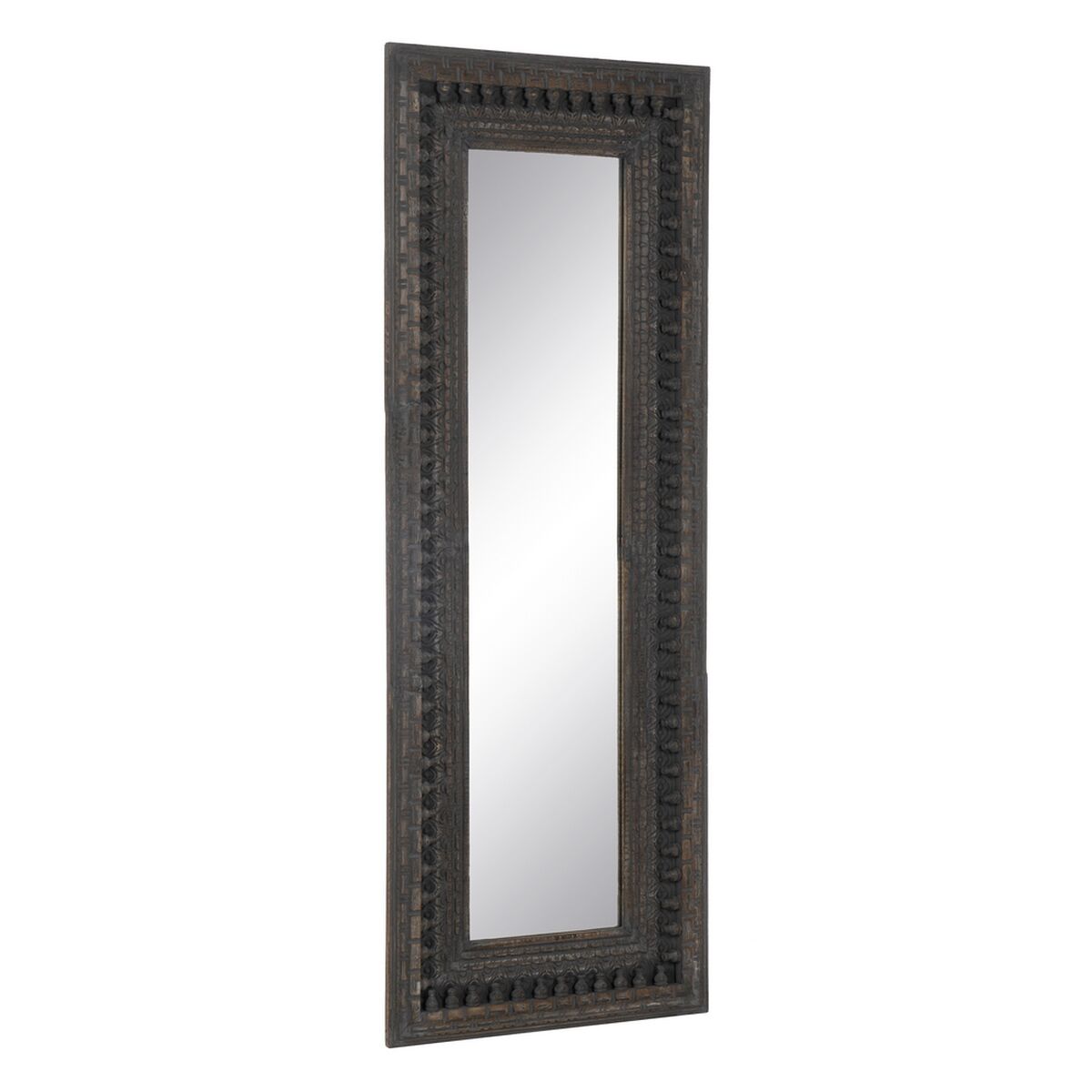 Огледало в цял ръст Черен Естествен 62 x 42 x 174 cm